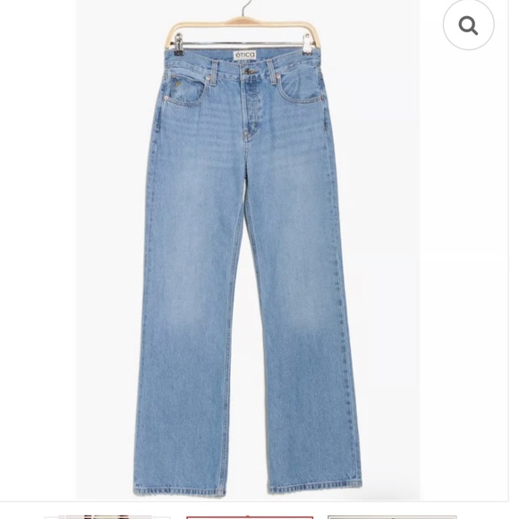 $258 Etica Anthropologie Amis Relaxed Bootcut Jean NWT - Picture 4 of 9
